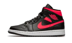 Air Jordan 1 Mid Black Siren Red