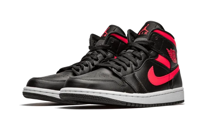 Air Jordan 1 Mid Black Siren Red