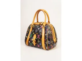 Authentic Pre-owned Louis Vuitton Monogram Multi Color Black Noir Priscilla Hand Bag M40097 170605