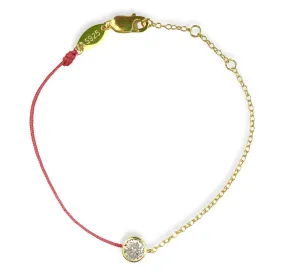 Bezel String Bracelet