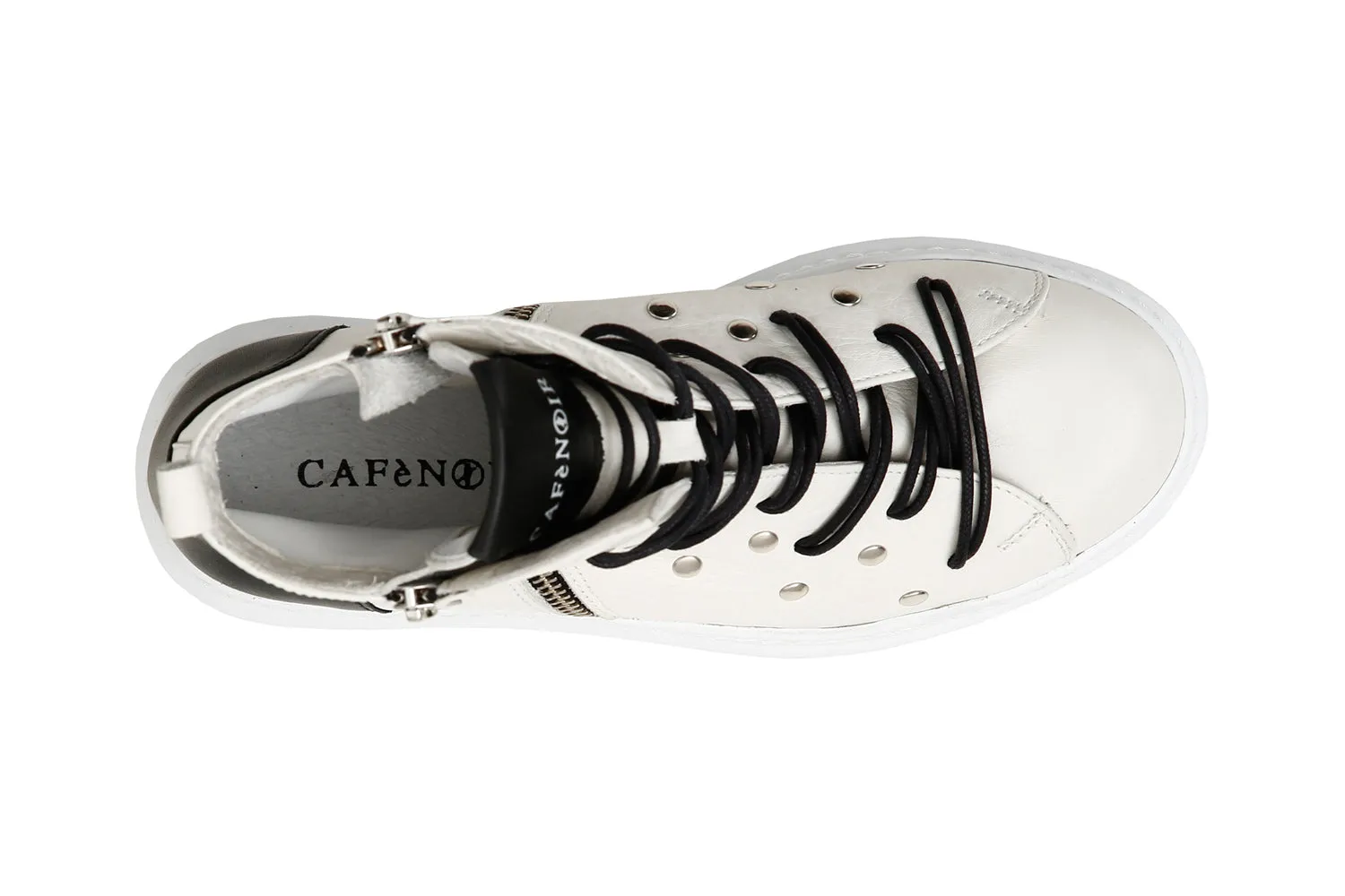 CafèNoir donna sneakers alta in pelle