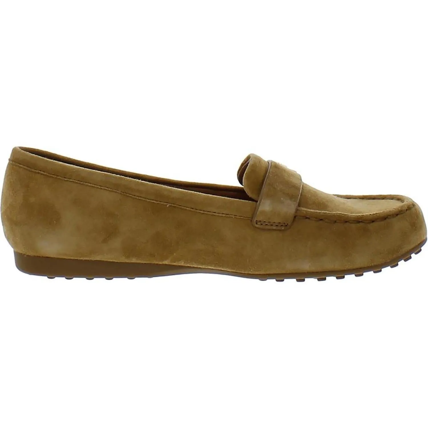 CAMELLIA Womens Leather Slip On Moccasins