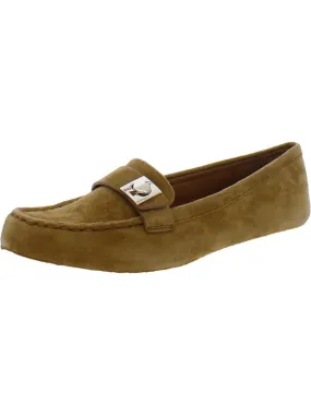 CAMELLIA Womens Leather Slip On Moccasins