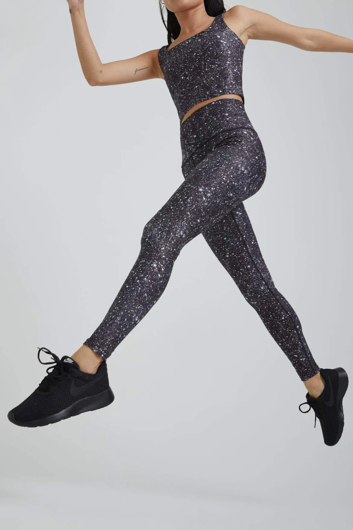 High Waist Leggings Super Disco Noir