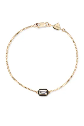 Rectangular Cocktail Bracelet - White Topaz - In Stock